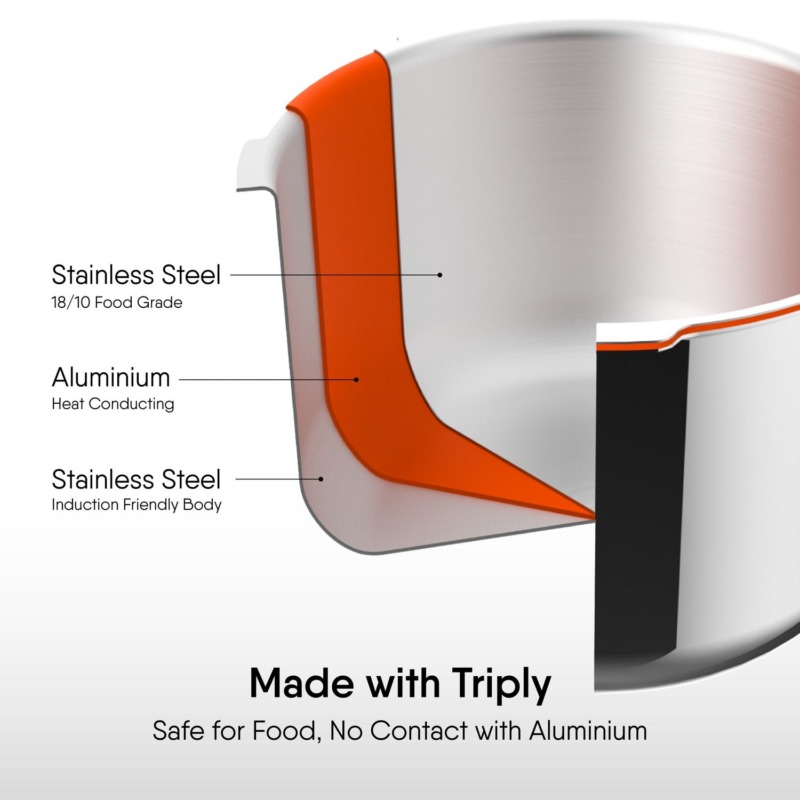 Stahl Versatil Stainless Steel Pressure Cooker