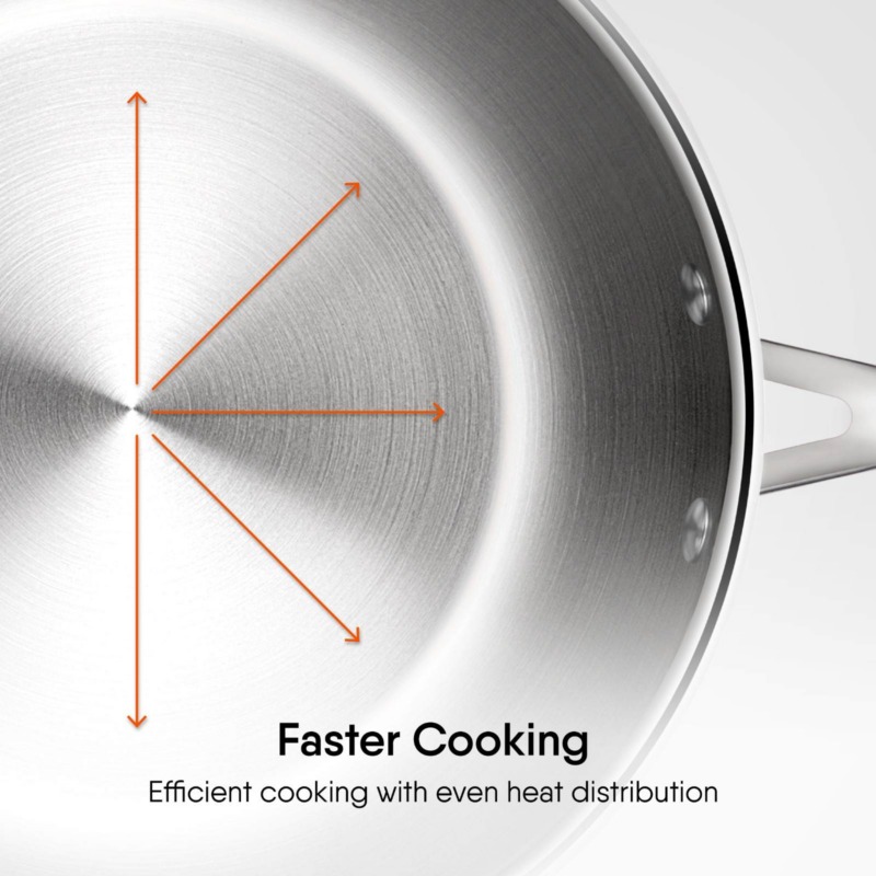 Stahl Artisan Triply Frypan With Lid