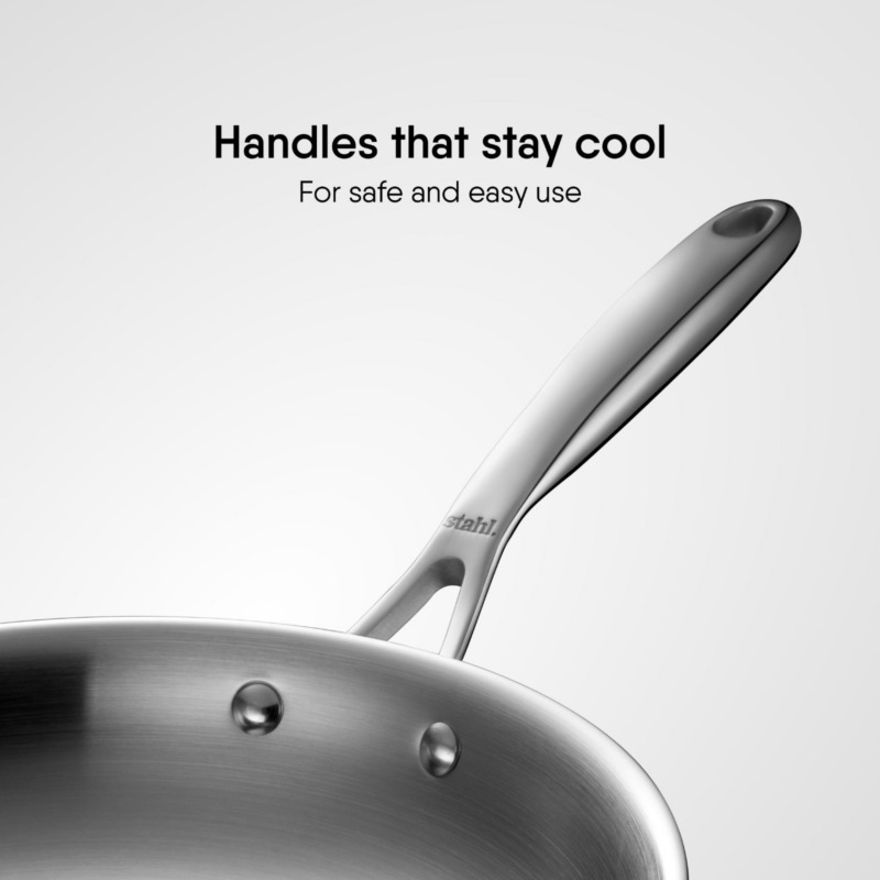Stahl Artisan Triply Frypan With Lid