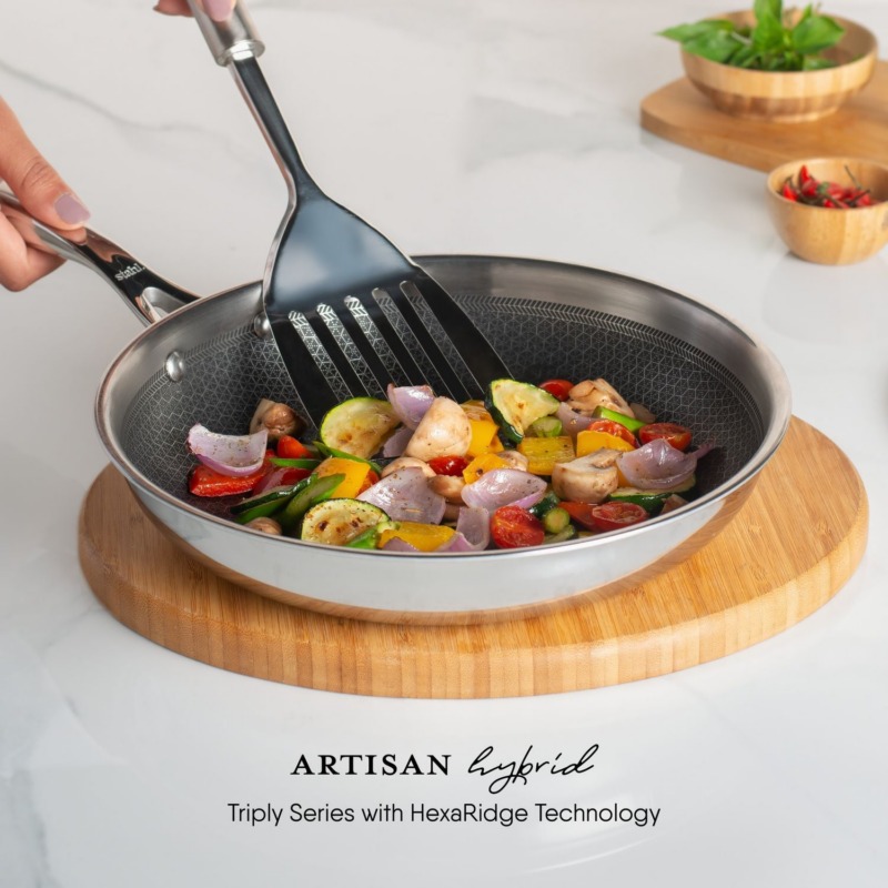 Stahl Artisan Triply Hybrid Frypan With Lid