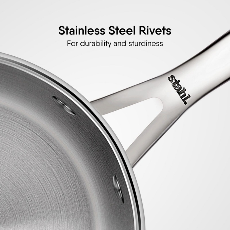 Stahl Artisan Triply Sauce Pan With Lid