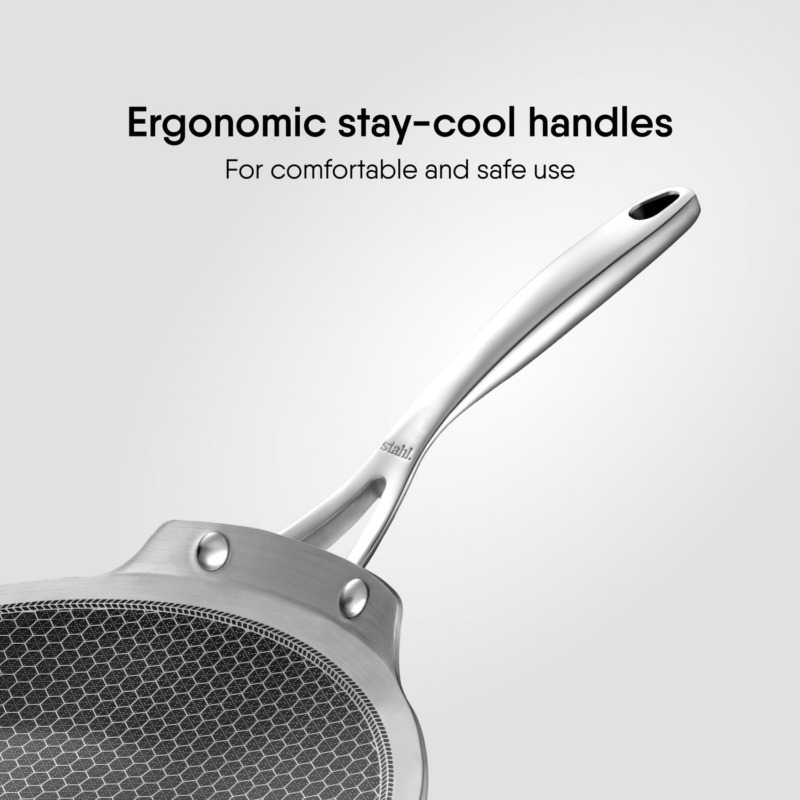 Stahl Artisan Triply Hybrid Roti Tawa with Cast Handles