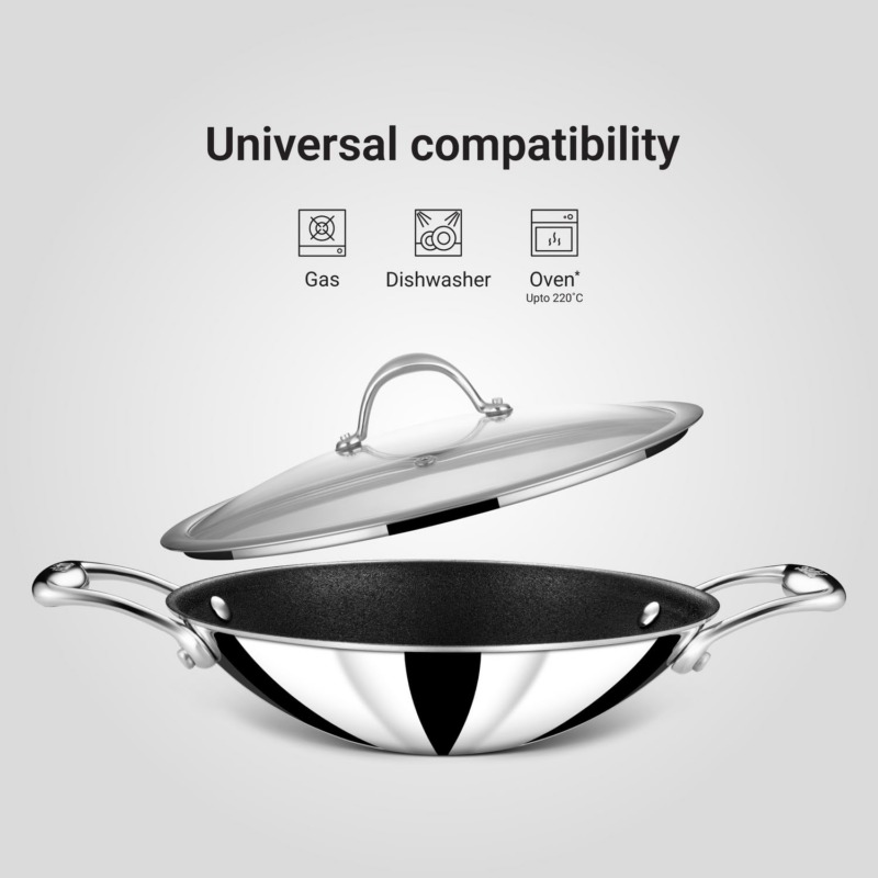 Stahl Artisan Schild Appachetty Pan 22 cm