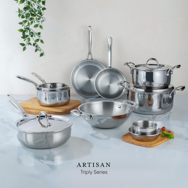 Stahl Artisan Triply Tasla With Lid