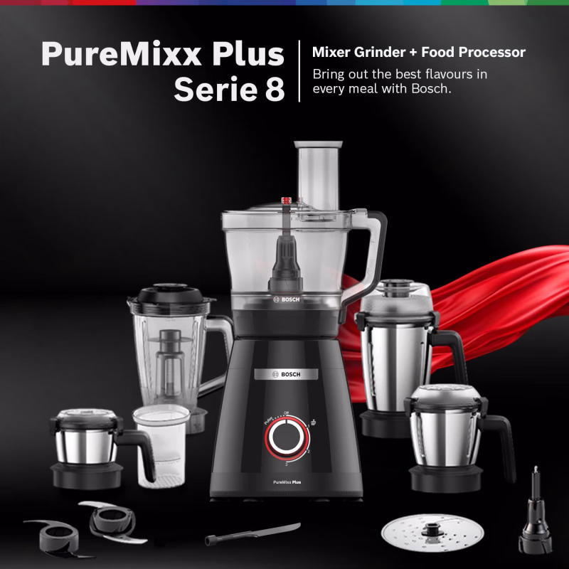 Bosch Puremixx Plus Food Processor + Mixer Grinder 800W