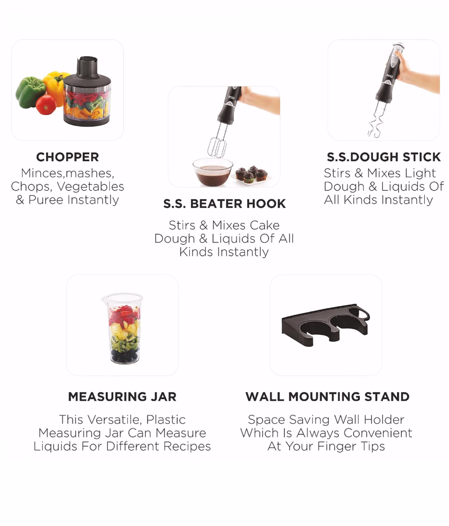 Boss B117 Quickmix Portable Hand Blender