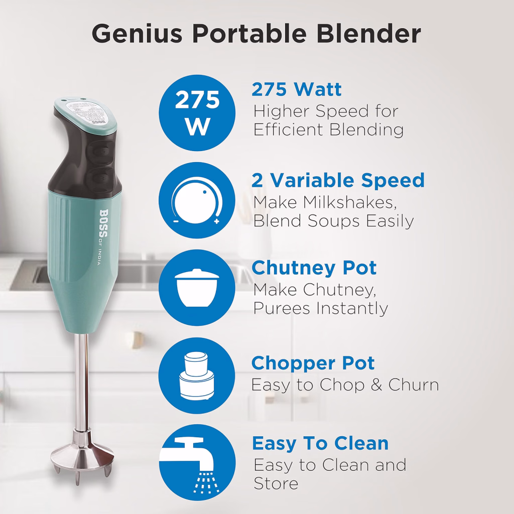 Boss B138 Genius Portable Blender 275W