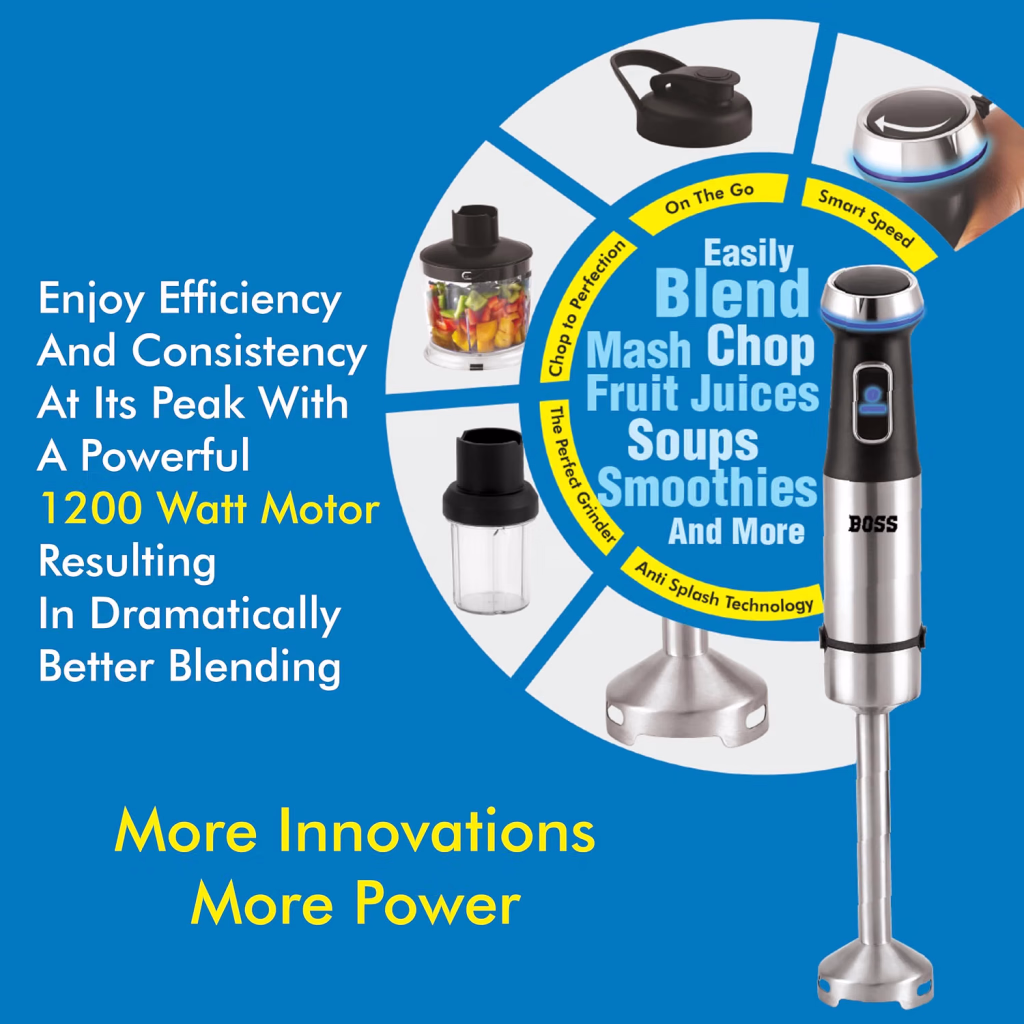 Boss B140 Steller Portable Hand Blender 1200W