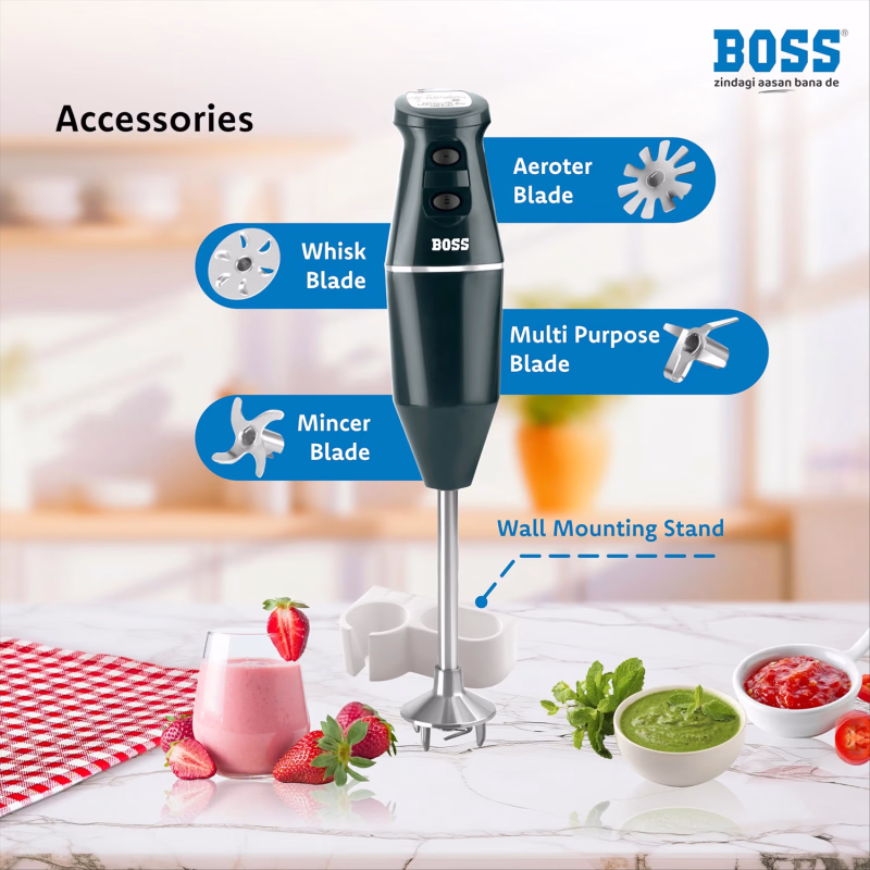 Boss B147 Crystal Hand Blender 275W
