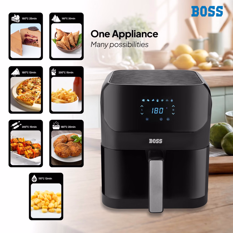 Boss B552 Aerofry Digital Air Fryer 6L 1500W