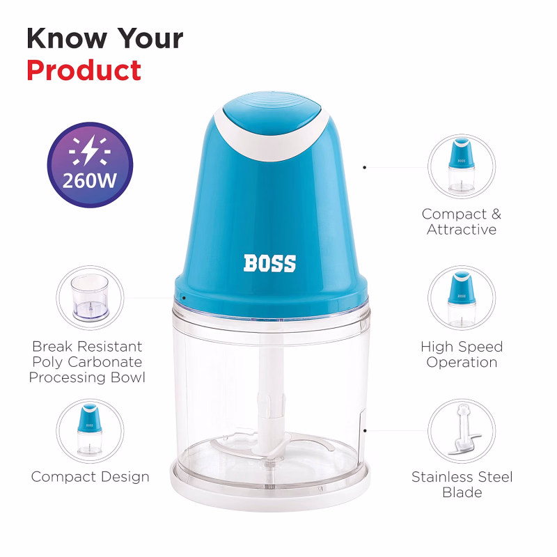 Boss B708 Speedy Vegetable Chopper 500 ML
