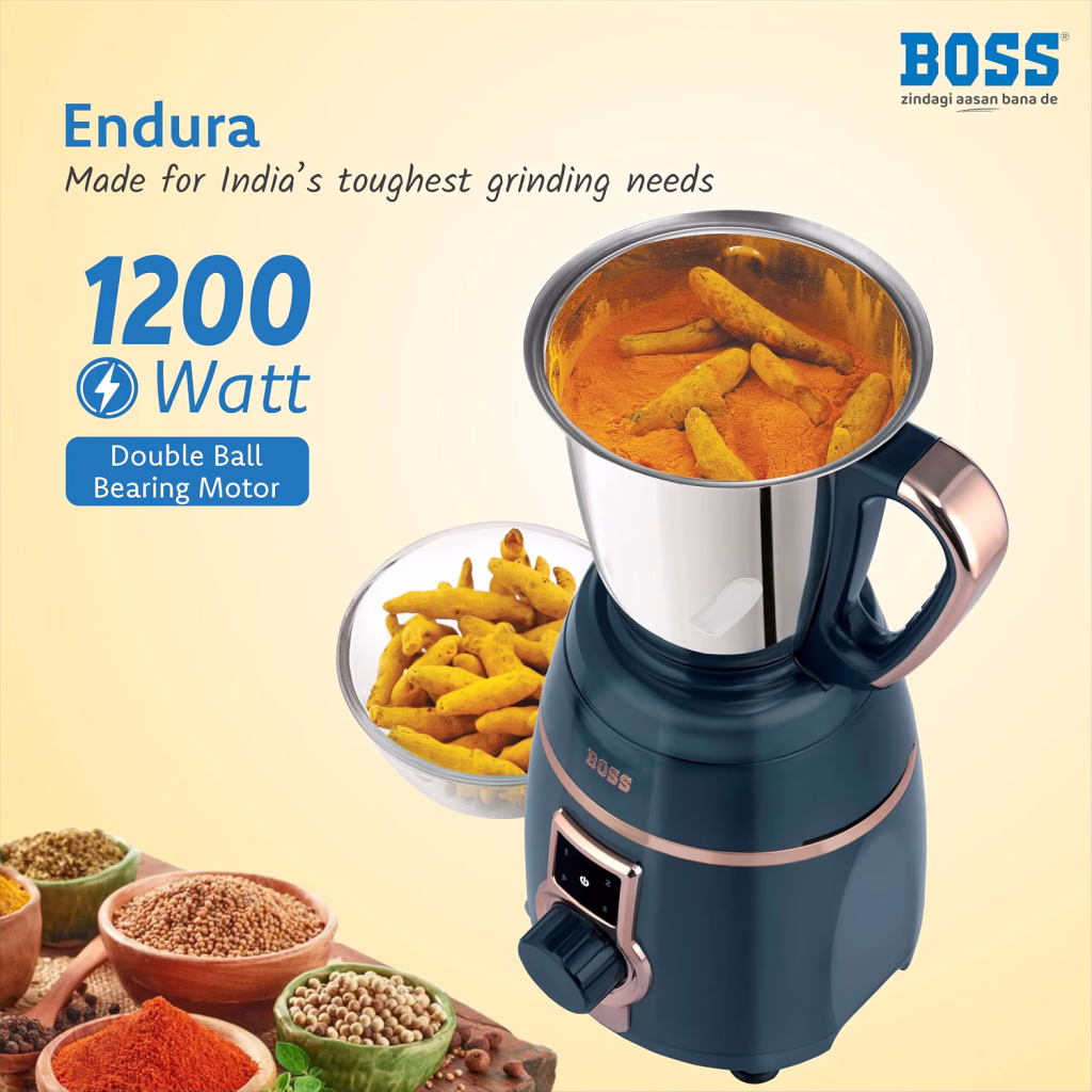 Boss Endura Mixer Grinder 4 Jar 1200W