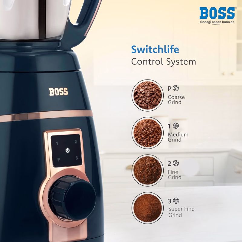 Boss Endura Mixer Grinder 4 Jar 1200W