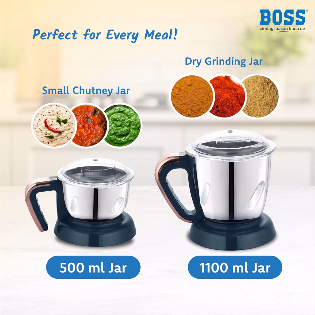 Boss Endura Mixer Grinder 4 Jar 1200W