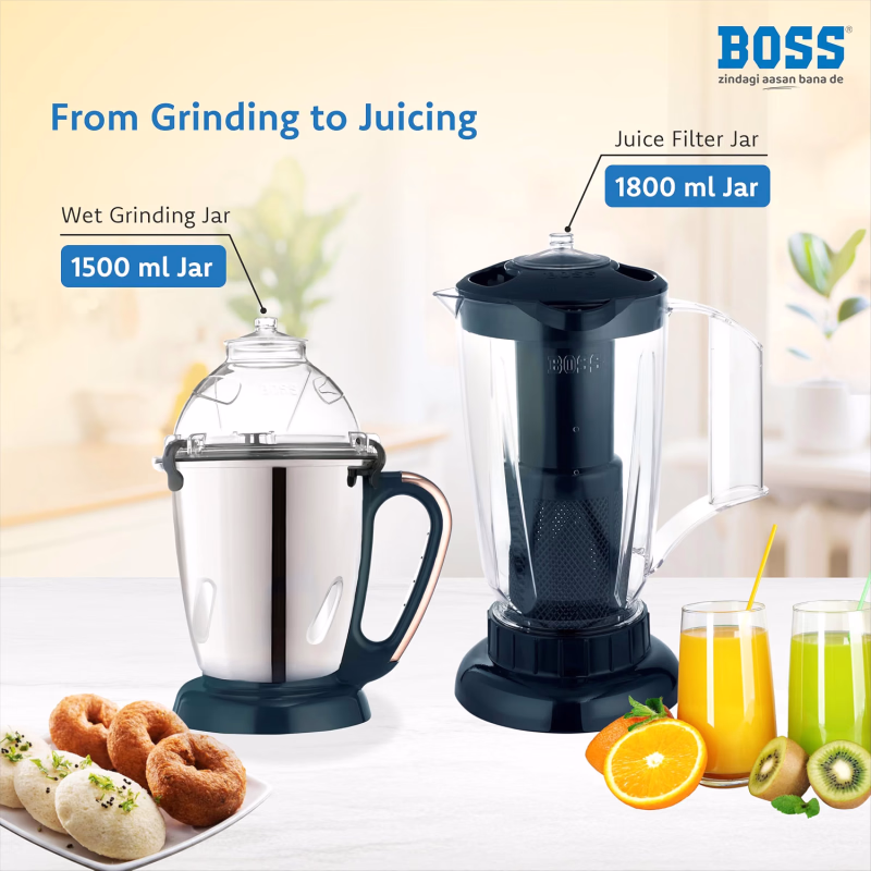 Boss Endura Mixer Grinder 4 Jar 1200W