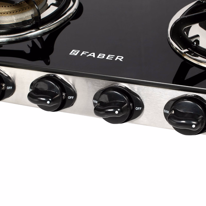 Faber Jumbo 4BB 4 Burner Glass Top Gas Stove