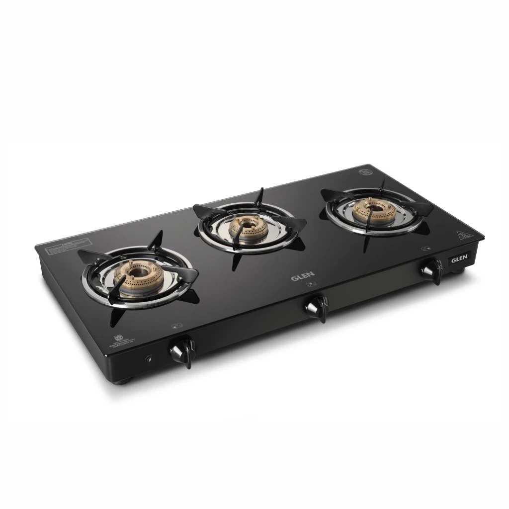 Glen 1030 3 Burner Glass Top Gas Stove