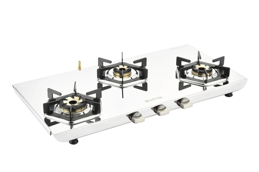 Sumeet Deluxe Virat 3 Burner Stainless Steel Gas Stove