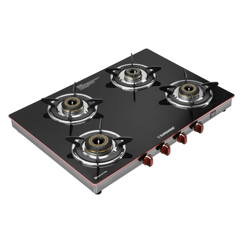 Sunshine Donna Rose Gold 4 Burner Auto-Ignition Gas Stove