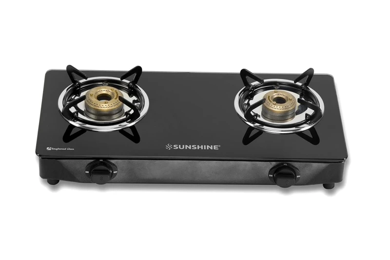 Sunshine Applo 2 Burner Glass Top Gas Stove