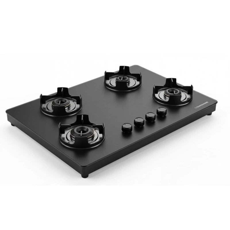 Sunshine Defender 4 Burner Glass Hob-Top Gas Stove