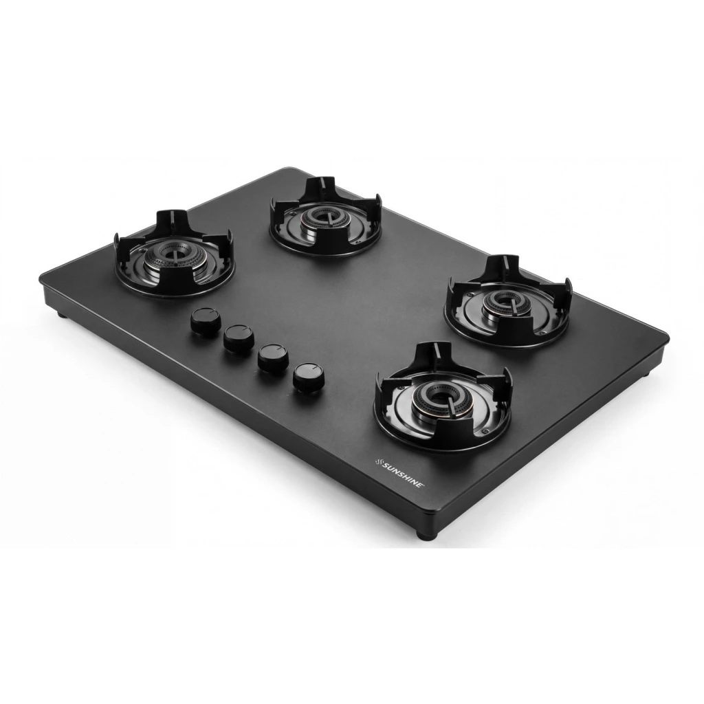 Sunshine Defender 4 Burner Glass Hob-Top Gas Stove