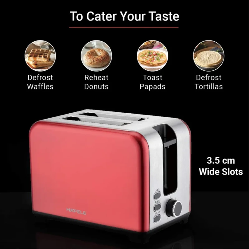 Hafele Amber 2 Slice Pop-Up Toaster 930W