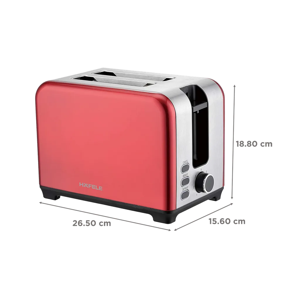 Hafele Amber 2 Slice Pop-Up Toaster 930W