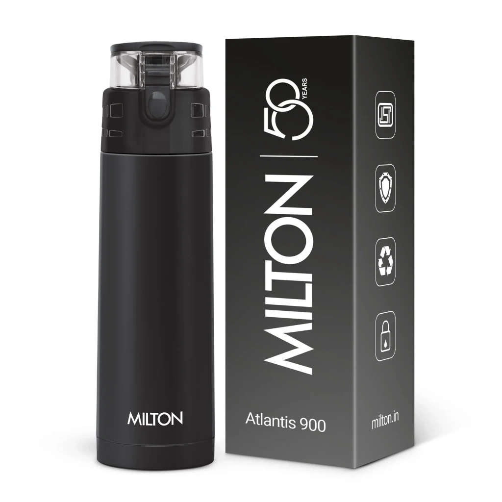 Milton Atlantis Thermosteel Bottle 350 ml Black
