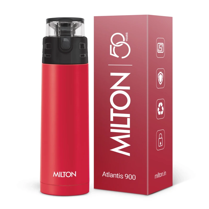 Milton Atlantis Thermosteel Bottle 350 ml Red