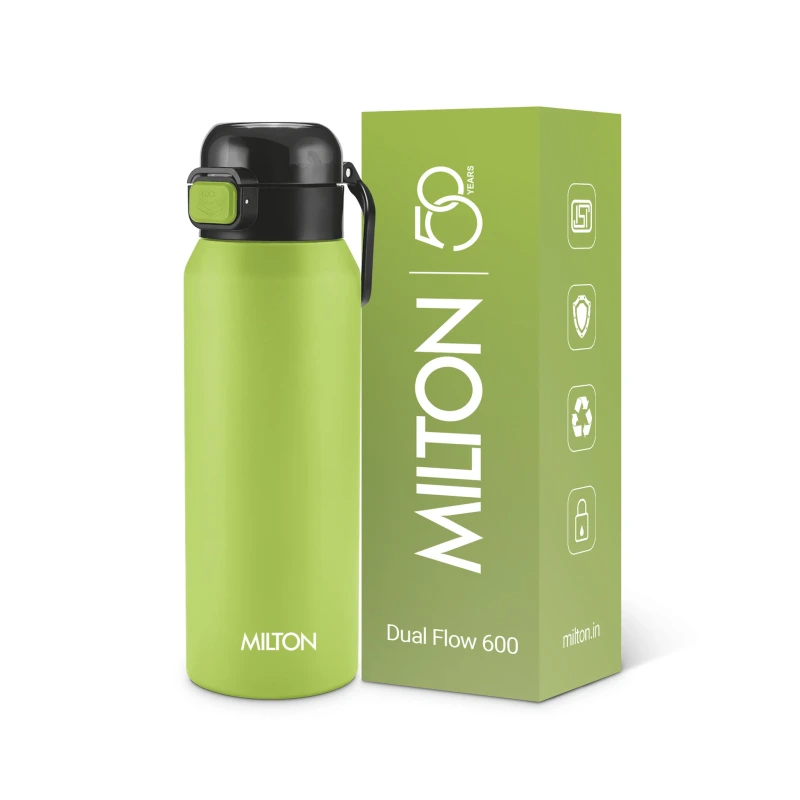 Milton Dual Flow Thermosteel Bottle 595 ml Neo Green