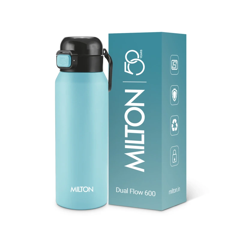 Milton Dual Flow Thermosteel Bottle 595 ml Sea Blue